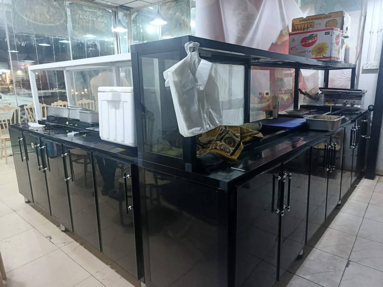 غراض مطعم نظيفات حيل
ثلاجة هيتاشي. بابين  باب ثلاجة وباب مجمدة كبيرة. السعر النهائي مليون.  جديدة كلش استعمال قليل. 

شواية دجاج. ثقيل. جديدة استعمال قليل. ٨ شيش.  السعر ٧٠٠ 
شواية گص. ثقيل. نضيفة حيل. شيشين. السعر ٥٠٠. 

كلن برگر كبير مع قلاية. فنگر. السعر ٥٠٠

كابسة. صاج. وبركر. كبيرة. سمارت  الاصلية. جديدة كلش استعمال قليل. السعر ٢٥٠.

ميوزة. كافترية.  تسكام  درجة اولا.   ٥٠٠.

قلاية. فنگر.  غازية جديدة.  السعر ٢٠٠.


**إذا كنت صاحب هذا الإعلان وتريد حذفه لأي سبب، رجاءا أرسل رسالة إلى الدعم الفني**