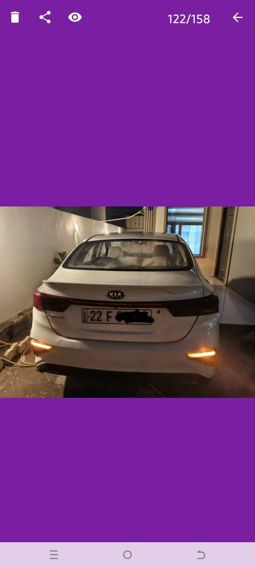 كيا سيراتو موديل 19 وارد خليجي تحكم ستيرن جهنبن نظام تقليل الوقود شاشه تخم تاير صدر جديد  تبريد ثلج اربعه دسك حساسات كامره دواره شفتات ستيرن سنويه وارقام جدد محرك 1600/بيها صبغ بل جاملغ الخلفي وبيها حالوبات ناعمات حيل ممبينات سياره حلوه وجاهزه من كلشي السعر 136/مكاني نجف اتصال ***********///***********
