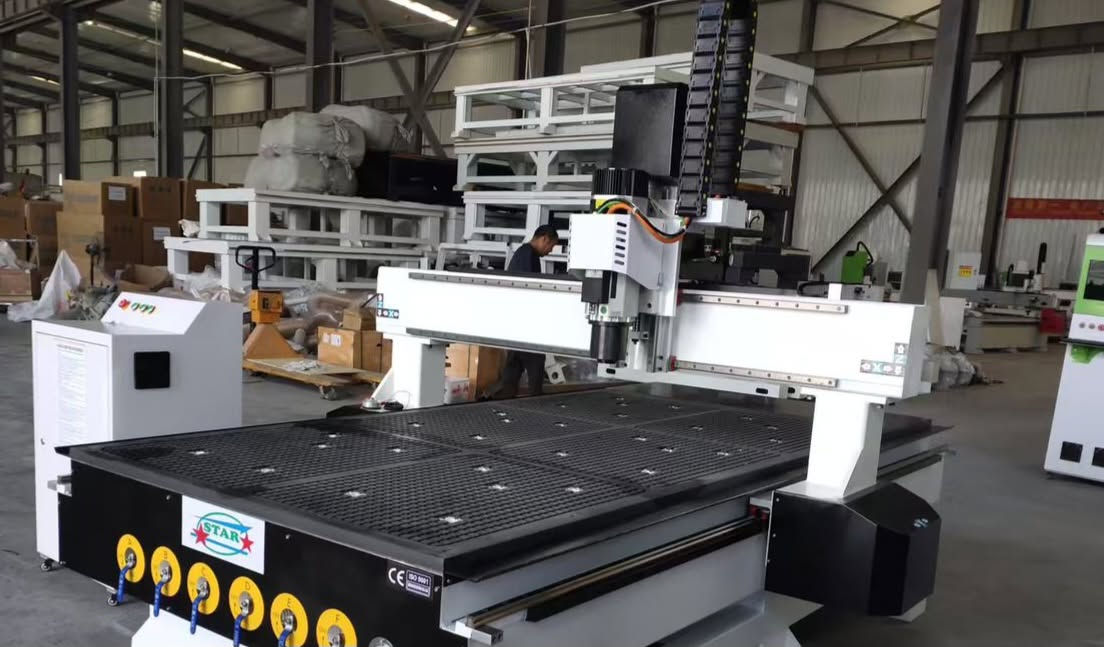 🇸🇾STAR COMPANY🇸🇾

👇👇👇

😍جاهزة للتسليم😍

😍مكنه تبديل ريش نصف اوتوماتيكي مع كنترول A11😍

🤩🤩9 KW السبندل🤩🤩

🥰Working area1300*2500*200mm🥰

😎Strtucture:Heavy duty T type bed 😎

Spindle 9 kw.  HQD. (Client Change Bit by manual)

Inverter:11KW Best brand

Vacuum table with 3kw dust collector and pipe (220V.1P.50HZ)

Vacuum pump: two sets 2.2kw air circulation pump  together

Guide way Hiwan 25mm

Servo motor ：leadshine 750w with shimpo reduce motor

Controller :DSP A11

Lubricationis :  automatic

Package: Film membrane package

Voltage:220V

جميع قطع التبديل بالنسبه للمكنات موجودة بمكاتبنا

 فرع اول : حريقة فوق مكتب البريد

فرع ثاني : اوتوستراد درعا شارع الرؤيا الجديدة

مع فريق صيانة مختص بمكنات التطريز واجهزة الخرز والبريم الحديثة لمعرفة الأسعار والتفاصيل تواصل معنا


**إذا كنت صاحب هذا الإعلان وتريد حذفه لأي سبب، رجاءا أرسل رسالة إلى الدعم الفني**
