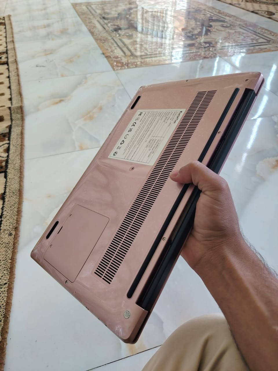 لابتوب من شركة KurieTim موديل T152Aمستخدم كم يوم 

المعالج (CPU)
‏Intel Alder Lake-N N150
رباعي النواة، أداء سريع وسلس 

الرسوميات (GPU)
‏Intel UHD Graphics

الشاشة
15.6 بوصة IPS
‏FHD (1920×1080)

الذاكرة (RAM)
‏16 GB DDR4 RAM

التخزين (SSD)256
 • دعم توسيع MicroSD

نظام التشغيل
‏Windows 11 Pro

البطارية
‏8000 mAh
تصل إلى 6 ساعات استخدام

المنافذ والاتصال
‏USB 3.0
‏HDMI
‏MicroSD
‏Wi-Fi
‏Bluetooth

المميزات الإضافية
إضاءة خلفية للكيبورد
قارئ بصمة
هيكل ألمنيوم
تبريد مروحي
مفصل شاشة 180 درجة النجف, العراق


**إذا كنت صاحب هذا الإعلان وتريد حذفه لأي سبب، رجاءا أرسل رسالة إلى الدعم الفني**