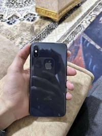 ايفون XS اسود • شاشه مبدله • ظهر مفطور