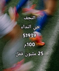 النجف حي النداء • ١٠٠م • قفل