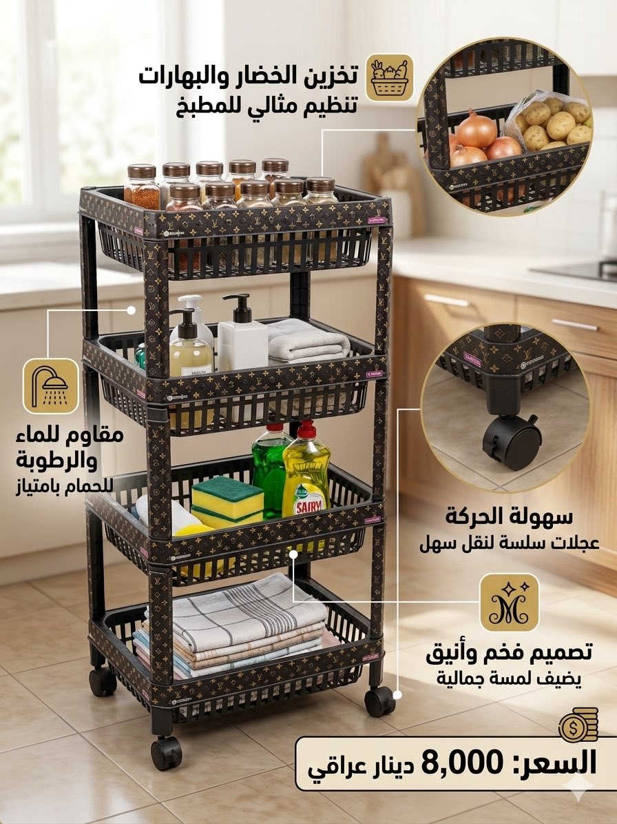 تخيل هذا المنظم في زوايا منزلك المختلفة؛ بفضل لونه الداكن ونقشته الذهبية، لن يكون مجرد أداة تخزين بل سيضيف لمسة بصرية جميلة:

السعر فقط 8.000 د.ع 

للحجز 
*********** 
يوجد توصيل لجميع محافظات العراق فقط5
