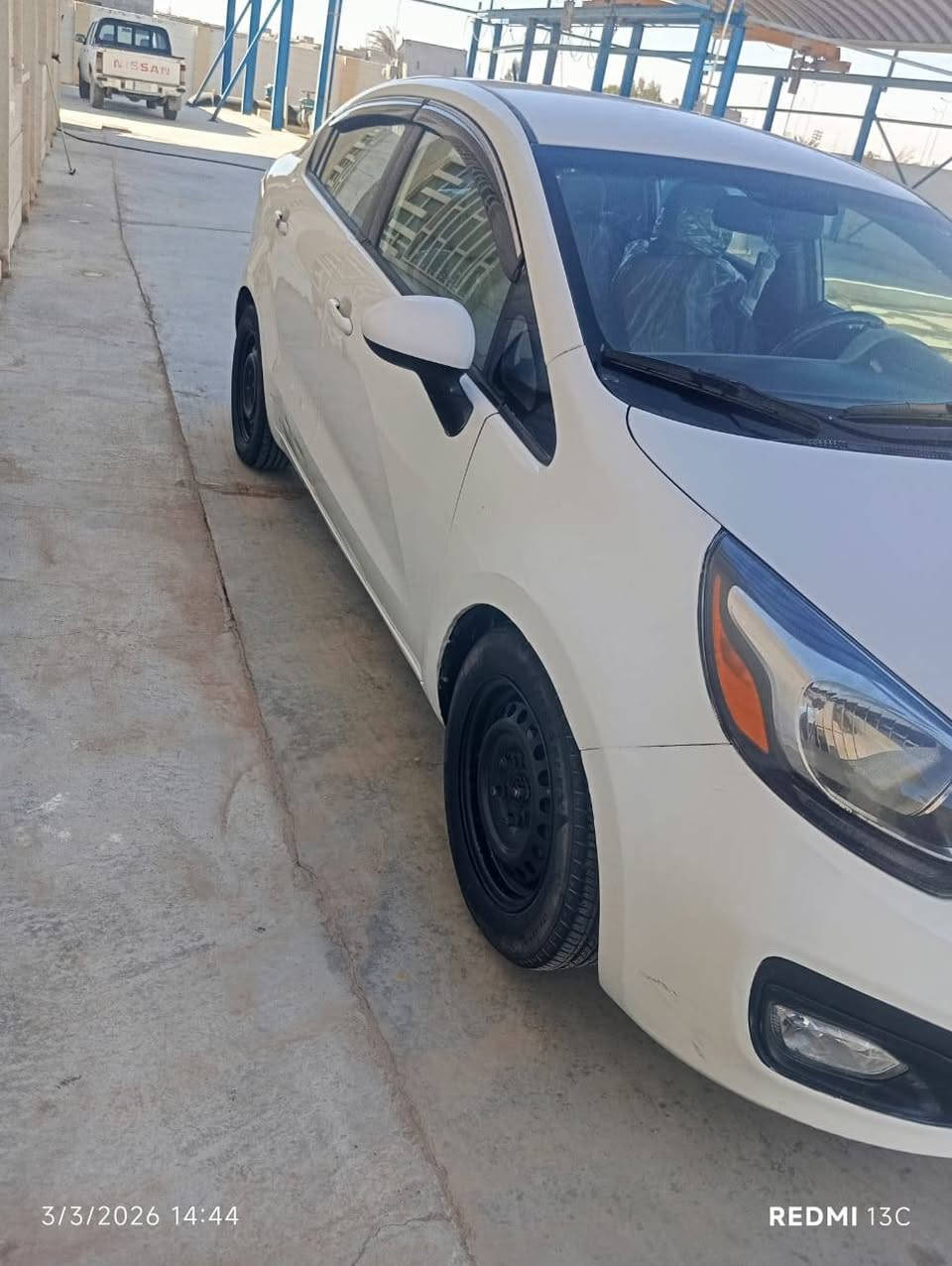 سلام عليكم كيا ريو مديل 13مكينه وكير مكفولات بيه قطعتين صبغ بدون دواخل رقم كربلاء ستوني محوله مكان كربلاء تبريد شغال سعر 85 وبيه مجال ***********
