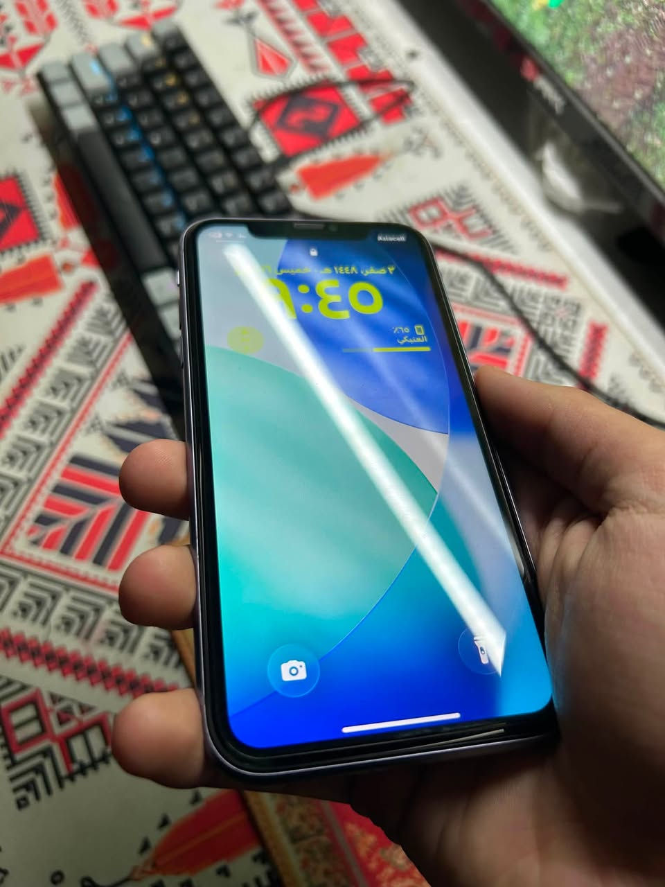 📱 للبيع iPhone 11 | 128GB | اللون
بالمواصفات التالية 

• 💜 اللون: بنفسجي.
• 💾 السعة: 128GB.
• 🔋 صحة البطارية: 81%.
• ✅ حالة الجهاز: ممتازة جدًا
• 🛠️ غير داخل صيانة نهائيًا ولم يتم فتحه أو تبديل أي قطعة.
• 🔓 ميزة Face ID تعمل بكفاءة تامة.
• 📦 يتوفر مع الجهاز الكارتون الأصلي ودبوس الشريحة.

💰 السعر: 270,000 دينار عراقي
التفاوض متاح بشكل بسيط بعد المعاينة 

📞 للتواصل: ***********

📍ديالى,بعقوبة
