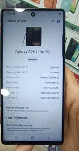 Samsung S26 Ultra –(  صناعه فيتنام التقليد)
🔥 شكل فخم نفس الأصلي وسعر مناسب

السعر 100الف 
وبيه مجال تحياتي 

 الذاكره:  1تيرا بايت والرام 16 GB
✔ شاشة كبيرة وواضحة
✔ كاميرا رباعية تصويرها ممتاز
✔ بطارية قوية 5000mAh
✔ شحن سريع ⚡
✔ بصمة إصبع + بصمة وجه
✔  بواجهة أندرويد
🎁 معه كيبل شحن تايبسي
🎨 اللون الأسود 🖤
📞 الاتصال والاستفسار  عله الرقم ***********
 راسلنا خاص 📲
