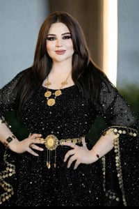 لبس كردي • فستان قطعتين • قماش تركي