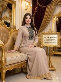 دراعه كويتي • بناتي • الرمادي التاميم