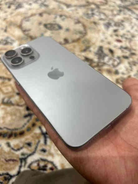 iPhone 15 Pro Max
السلام عليكم
ايفون 15 برو ماكس
نضافه 100%
جهاز جديد بطارية 87
مشحون 421 مرة 
السعر مليون و150 وبيه مجال 
المكان /كربلاء الحر حي القادسية 
الاستفسار  ***********
