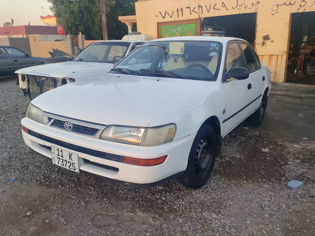 للبيع كورلا 94 رقم بغداد بسمي سنويه لحد30 سياره مابي خياس احله من صور مكينه وكير مكفول دشبول يسره بلاد سعر 52 بي مجال *********** مكاني ديالى سد حمرين
