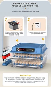 فقاسة • ١٣٠ بيضة • اوتوماتيكية