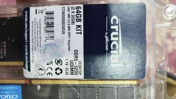 السلام عليكم ورحمه الله وبركاته
مذربورد ورامات للبيع المعالج مو للبيع

مذربورد AMD مستخدم تجي تفحصه واشغله يلا تاخذه
PRO B650-P WIFI

رامات CRUCIAL DDR5
جديدات 64GB KIT
مواصفاتهن موضحات بالصور

واعتذر على الاطالة
الاستفسار خاص او واتساب ***********
