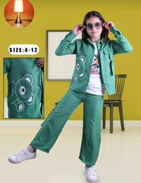 طقم بناتي • ٣ قطع • مقاسات ٤-١٠/١٢-١٦