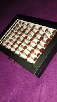 خواتم فضة • عيار 925 • عقيق يماني