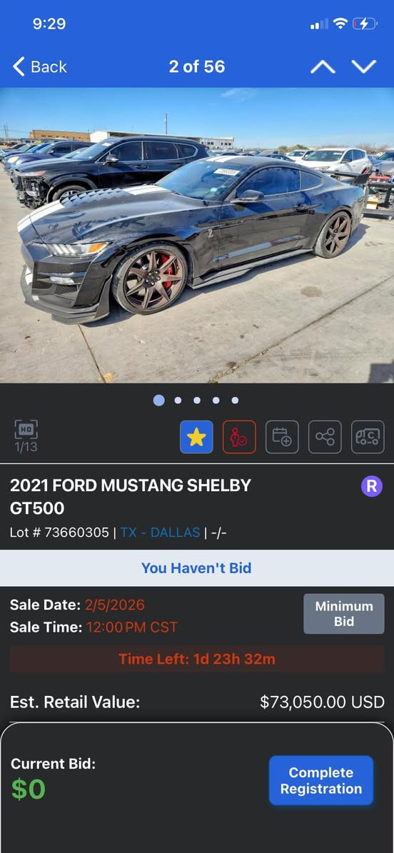 للفائدة
للي عنده كتاب ضباط متقاعدين او كتاب دبلوماسي فقط

Ford mustang shelby gt500 2021

ماشية 7 الاف

كلين

فول

محرك ثمانية سلندر 5200 سوبر جارج

760 حصان

معروضة مزاد بموقع copart.com

مزادها يوم الخميس

للمزايدة زيارة مكتب ماهر البدراوي لمزادات السيارات الامريكية و الكندية

الصالحية ٢٨ نيسان


**إذا كنت صاحب هذا الإعلان وتريد حذفه لأي سبب، رجاءا أرسل رسالة إلى الدعم الفني**