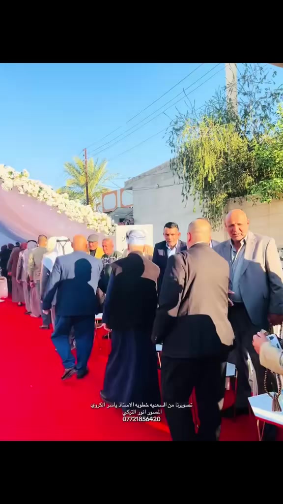 تصويرنا من السعديه خطوبه الاستاذ ياسر الكروي الف مبروك 
كادر استديو ايوب التركي 
المصور انور التركي 
المصور عمار التركي 
***********
