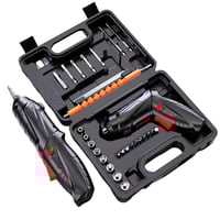 مفك كهربائي • رؤوس متعددة • حقيبة بلاستيك