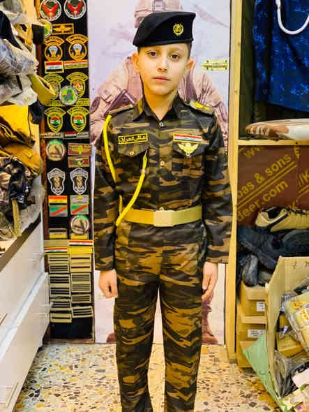 تجيهزات عسكريه علي جبار
العنوان قرب مطعم الامير 
بدلات اطفال جميع القياسات  
***********
