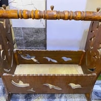 مهد خشب زان • تنور غاز خبز • بايسكل يحتاج تصليح