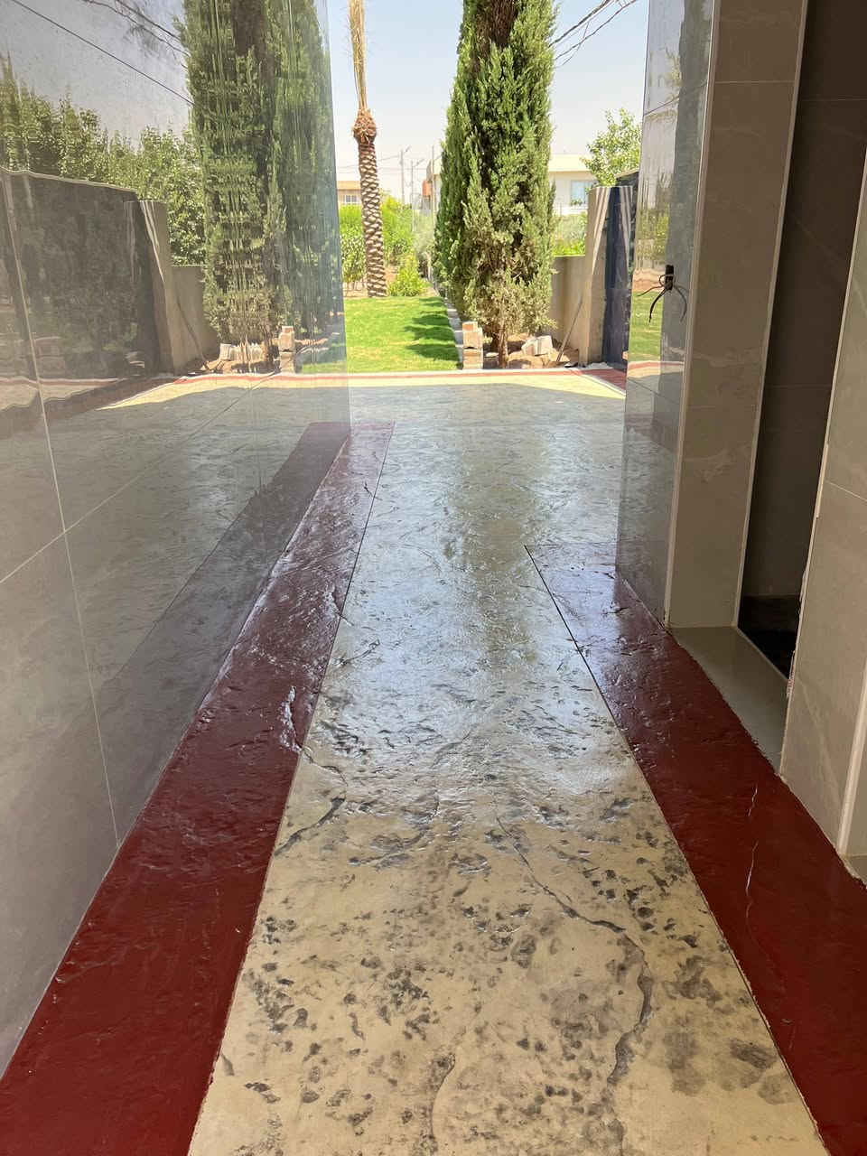 ستامب كونكريت ملون ومطبع رنكورانك ونقشدار
تنفيذ شركت لايف كريت في مزرعة خاصة 
في مدينت اربيل للاستفسار اربيل ((***********))
بغداد ((***********))
