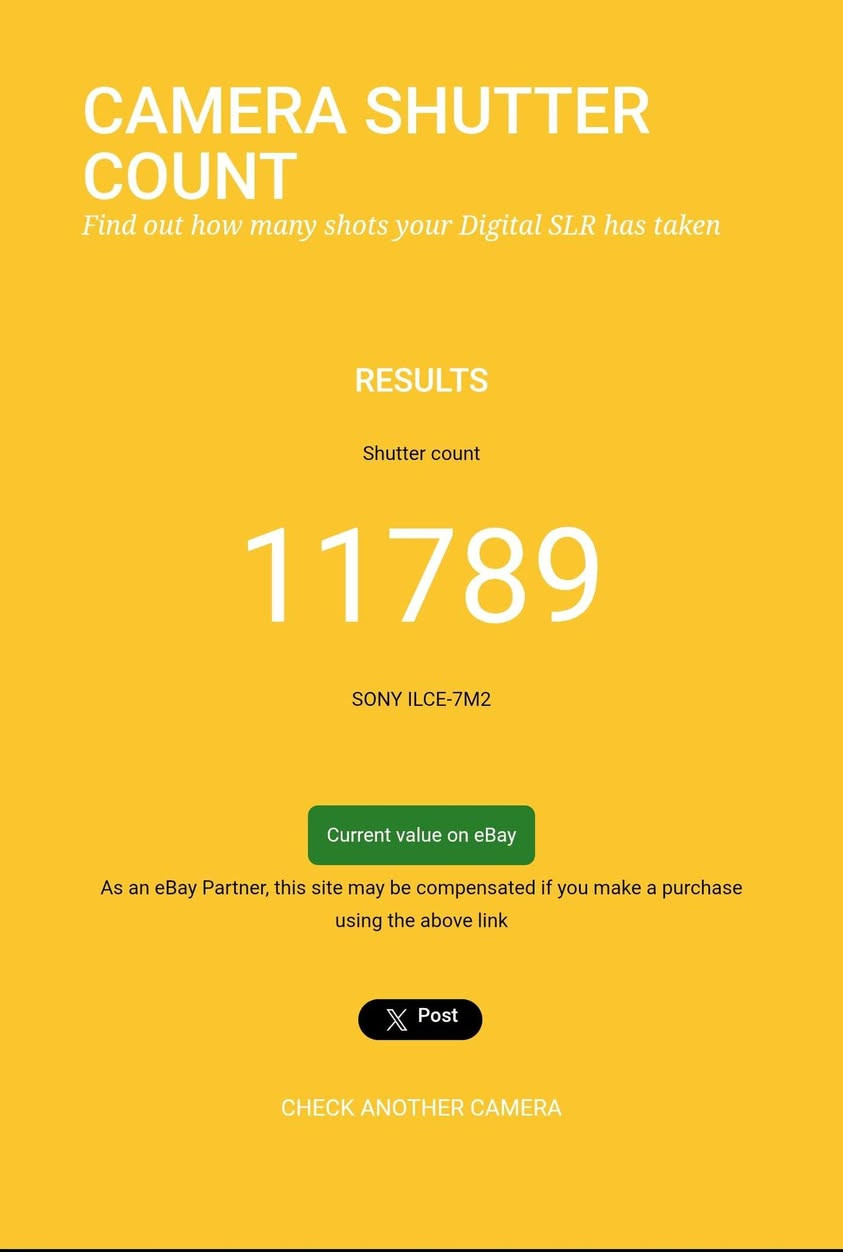 للبيع كامره SONY a7ii
النظافة / 99%
الشتر / 11789
البطاريات / 2
شاحن بطاريات / 1
عدسة /  28 - 70


**إذا كنت صاحب هذا الإعلان وتريد حذفه لأي سبب، رجاءا أرسل رسالة إلى الدعم الفني**