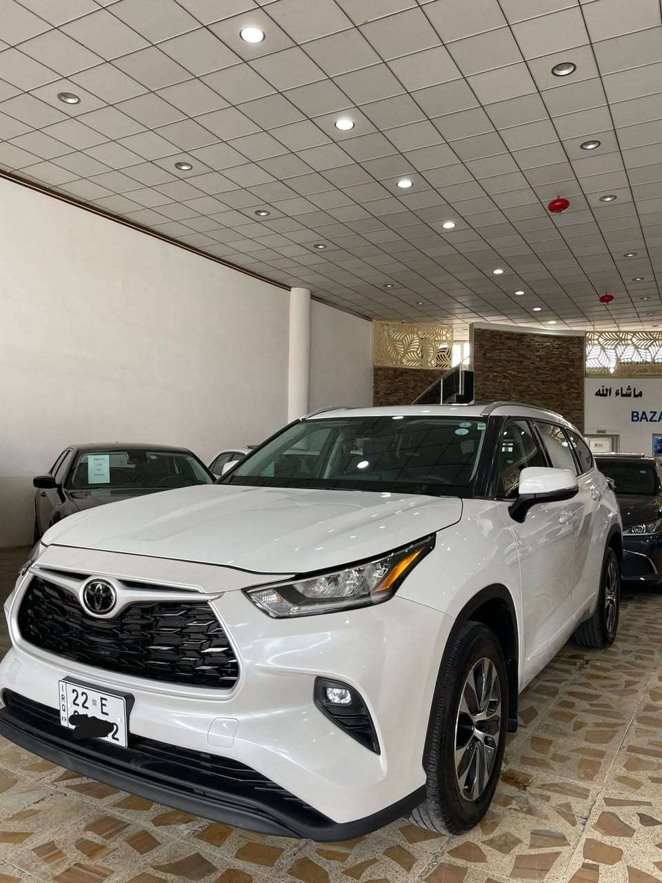 تويوتا هايلاندر2022 كلين تايتل وارد أمريكي فول مواصفات فور ويل ٦سلندر مكفولة للبيع مكان السيارة دهوك المعارض معرض بازار امريكي ***********
