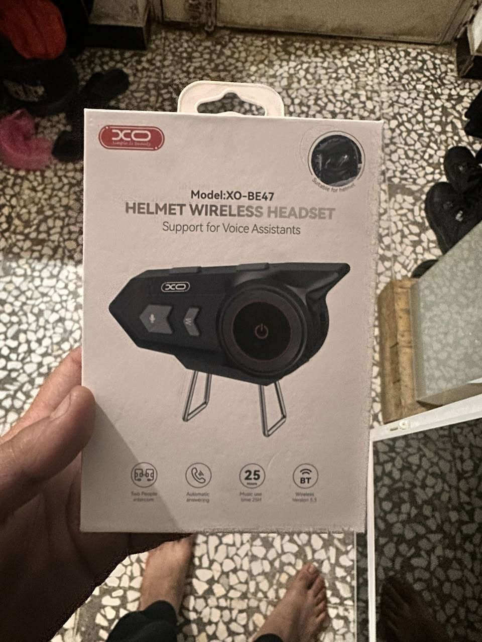 سلام عليكم سماعه خوذه بارحه شتريته بس راح اترك دلفري خذته 35 الف وبيه ضمان 18 شهر يعني جديده كلش رايده 30 الف قفل مكاني مدينه صدر وهاذه رقمي ***********
