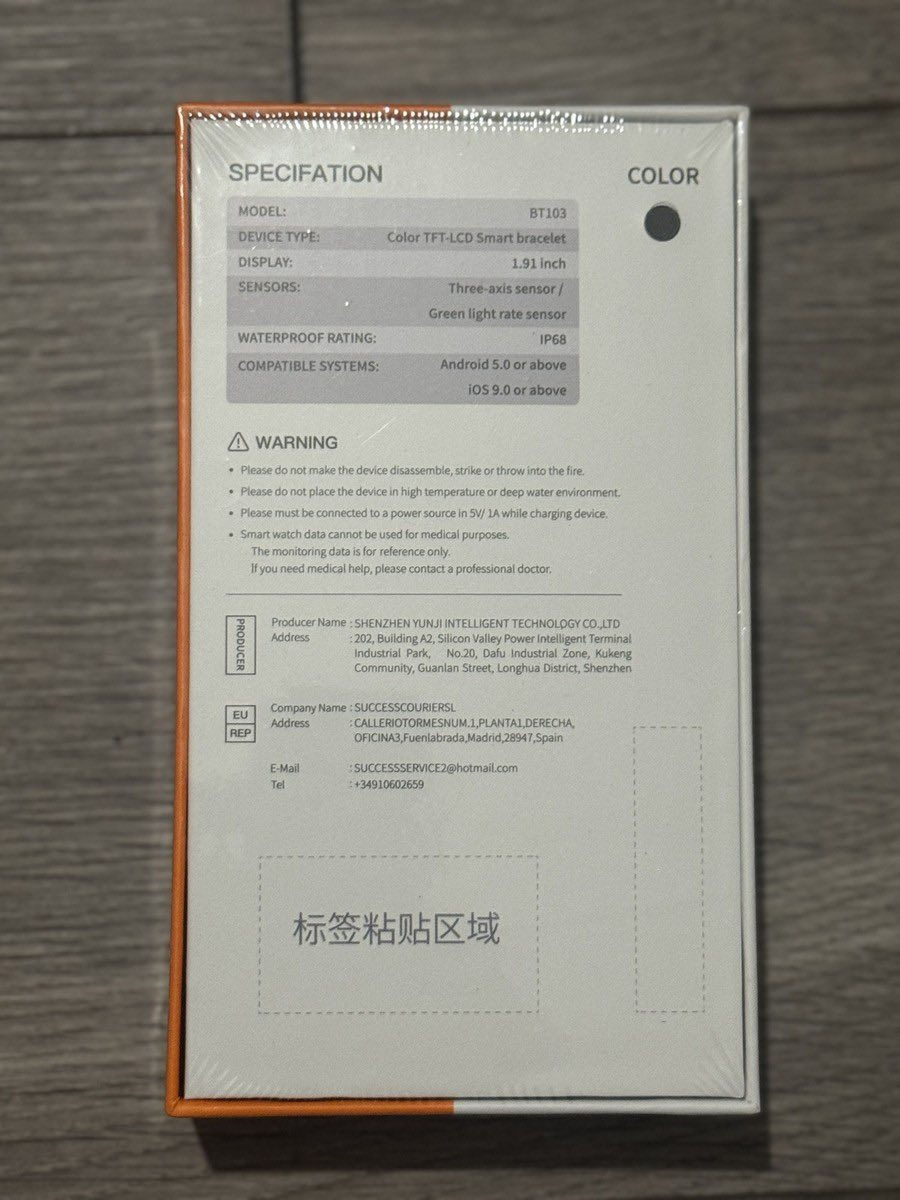 ساعه من اوكتال ماركه الهواتف المدرعه العالميه
OUKITEL BT103.
تأتي هذه الساعة بمجموعة من الميزات التقنية والرياضية، 
شاشة عالية الدقة (HD) بحجم 1.94 بوصة.
تدعم إجراء والرد على المكالمات عبر تقنية البلوتوث.
تتضمن أكثر من 100 وضع رياضي مختلف، بالإضافة إلى عداد للخطوات.
: مزودة بحساس لمراقبة معدل ضربات القلب.
التوافق: تعمل مع الهواتف الذكية بنظامي أندرويد (Android) و iOS


**إذا كنت صاحب هذا الإعلان وتريد حذفه لأي سبب، رجاءا أرسل رسالة إلى الدعم الفني**