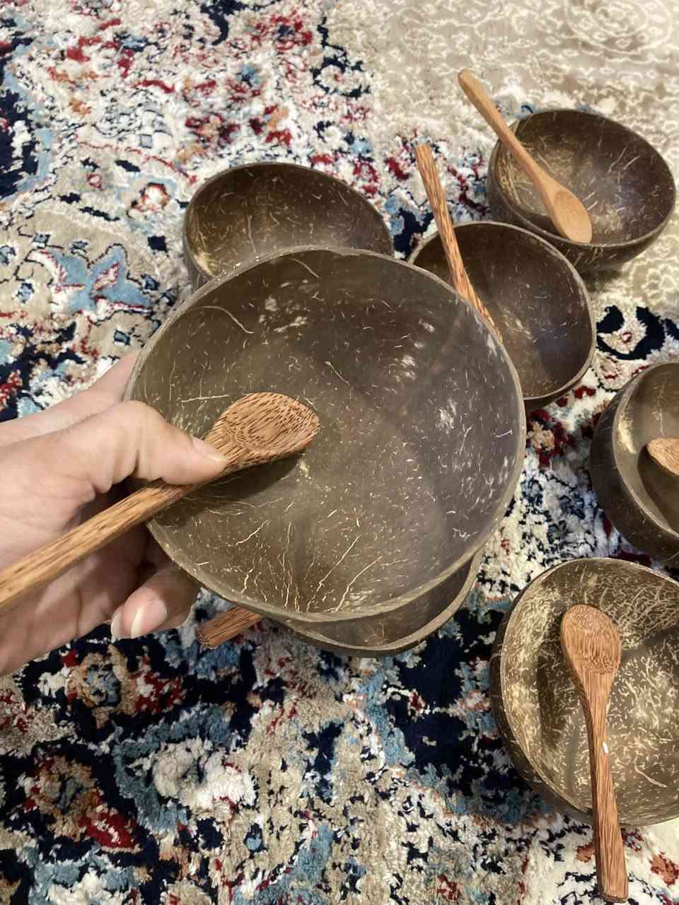 مواعين جوز هند طبيعي 100‎%‎
جدد غير مستخدم 

العدد 8 

فقط وحده بيها فطر 

السعر كلي مع خواشيك 25 الف وبالعافية

*********** واتساب
