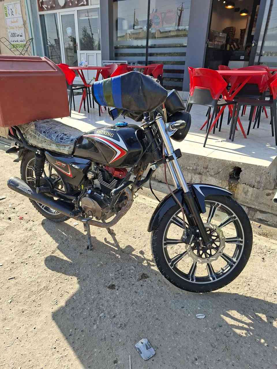 السلام عليكم
شاييننگ موديل 2023 دخول 2024 اوراق اصولي الدراجه شوفة عيونكم جديده وعلئ ايدي وشغاله كلشي بيه ومكينه ممفتوحه ابد السعر ب850 وبيه مجال

ممتواجد علئ الفيس للاتصال ***********
