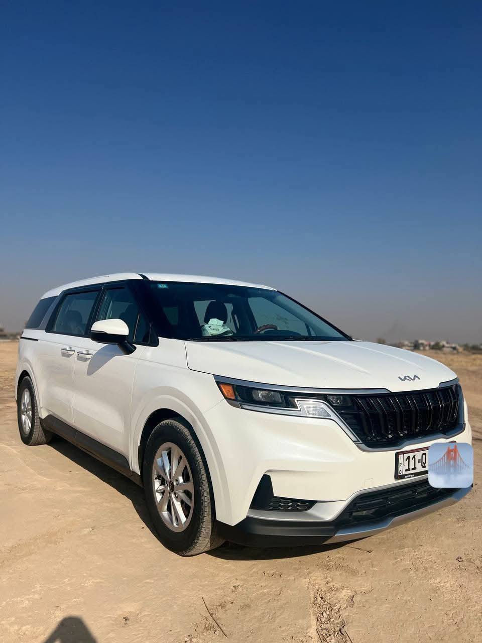 السلام عليكم 
كرنفال موديل 2024
رقم بغداد بأسمي 
حاثها مرفق بالصور بچم كبس 
مواصفات 
حساسات امامي خلفي 
رادارات 
ابواب كهرباء 
بصمات
تشغيل بصمة
تشغيل 🔛 عن بعد
محرك شرط
گير شرط 
تواير جديدة
صدر جديد 
سيارة جاهزة 
وبعد بيها مواصفات النوب
ماشية 133 الف 
السعر 265
***********
***********
مكاني كركوك واتواجد في بغداد
