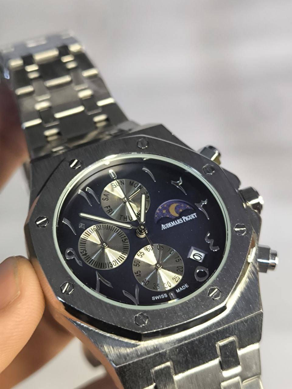 شاهد الاستوري عرض نار 🔥
اودميار AP  

تحفه فنيه تتخطى مفهوم الوقت
مكينة كوارتز كونكراف جميع (السناتر شغاله)
الميناء نيلي بتريجة بنفسجي مميز مزودة بمنفذ تاريخ 
نظام شمسي قمري شغال 
زجاج زفير مقاوم للخدش
الهيكل مصنوع من الاستانلس ستيل جودة عالية
مقاومة للماء والغبار
مختمة من كل مكان حفر
سير مصنوع من الاستانلس ستيل جودة عالية 
قفل فراشة

ملاحظة متوفره قطعة واحده فقط 

السعر :- 46 الف ع اول تم 
للحجز والاستفسار يرجى الاعتماد خاص


**إذا كنت صاحب هذا الإعلان وتريد حذفه لأي سبب، رجاءا أرسل رسالة إلى الدعم الفني**