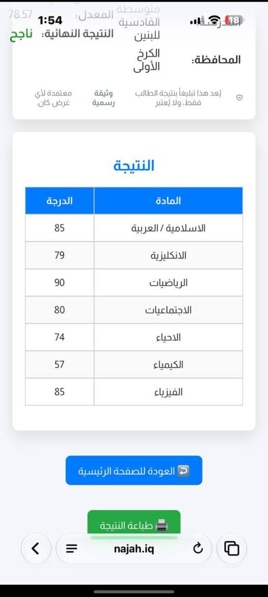 حين ينتهي الجميع من الكلام...
تبدأ نتائجنا بالحديث.
🔥 100% نسبة نجاح
🔥 جميع الطلبة ناجحون

لسنا استثناءً هذا العام...
بل اعتدنا أن نجعل النجاح هو القاعدة.

إلى طلبة الدور الثاني وطلبه الدخول الشامل 
لا تسأل عن عدد الناجحين...
اسأل أين صُنِع هذا النجاح.

هنا لا نراهن على الحظ،
بل نراهن على العمل، وننتضر النجاح

🎓 الأستاذ علي عماد
مدرس مادة الرياضيات
"النجاح لا يطرق الأبواب صدفةً... بل يُفتح لمن يعرف الطريق."
للتواصل والاستفسار (***********)
او زيارة معهدنا معهد دار بغداد لدروس التقوية 
في الدورة المهدية الثانية قرب الجسر السريع
