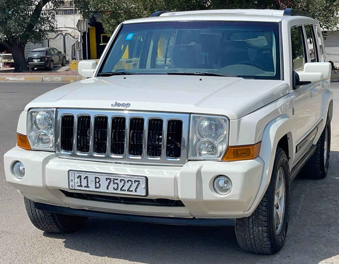 للبيع جيب كوماندر 2007 وارد كندي كفاله ضربه وتبديل بيها ربع قطعه صبغ سياره كلش جديده ماشيه 169 الف حقيقي محرك 8 سلندر 4700 المرغوب دواخل بيجي تبريد3 قطع ثلج 7 راكب 4×4 فور ويل  شاشه كامره حساسات اصطفاف حداديه طخم تاير دنلوب رقم دولي بغداد للاستفسار *********** السعر 107 وبيها مجال بسيط مكانها بغداد شارع فلسطين بغداد, العراق
