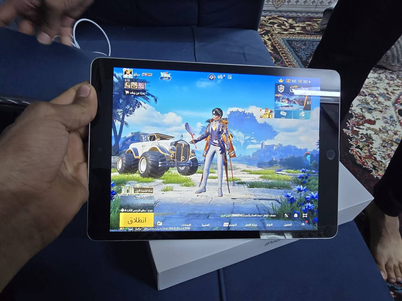 السلام عليكم ايباد ٩ جديد مع كامل ملحقاته كارتونته وشاحنته لاصليات وكفر ذاكره ٦٤ بطاريته ٩٩ تجي تفحص وشوفه مستخدم قليل جهاز جديد مكاني بغداد الحسينيه مال راشديه سعره ٢٥٠ وبي مجال بسيط وكرر جهاز جديد امانت الله ***********
