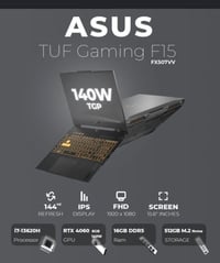 ASUS TUF F15 • i7 الجيل ١٣ • RTX 4060