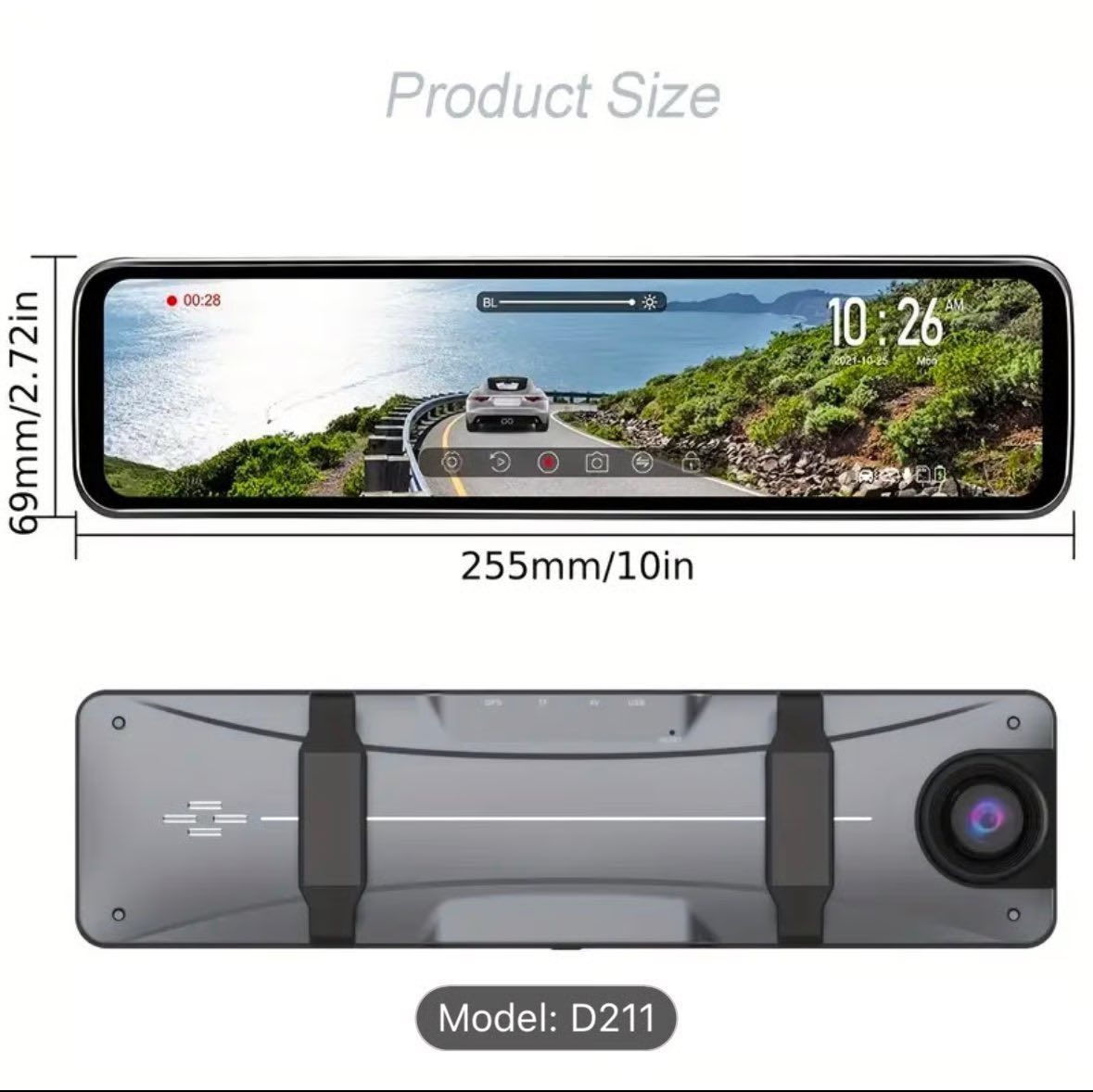 داش كام مراية نوعية غنية عن التعريف Addkey
المواصفات💣
دقة تصوير 4k  📸
واي فاي تعرض وتخزن الفديوات المسجلة عن طريق الموبايل 📲
نظام تحديد المواقع GPS🌍
بطارية ليثيوم تتحمل درجات الحرارة العالية 🔥
تشتغل اما عل جداحة او بيها وصلة ربط عل فيوزات نوعية Type C (كت فيوز) 
مااجت وياها كاميرا خلفيه


**إذا كنت صاحب هذا الإعلان وتريد حذفه لأي سبب، رجاءا أرسل رسالة إلى الدعم الفني**