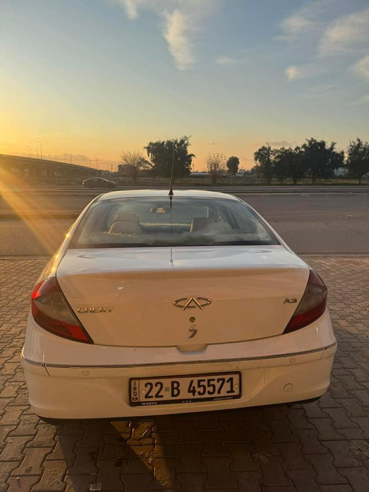 سلام عليكم
شيري A3
محرك و كير شرط 
رقم اربيل دولي لحد 2030 شرط تحويل 
موصفاته معروفه 
بيه نص قطعه صبغ و رصعات فقط 
بيع او مراوسه حسب قناعه 
***********
