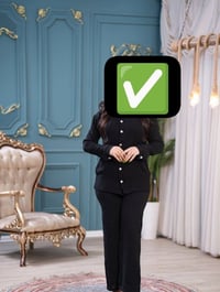 سوت نسائي • خامة لينن • مقاسات L XL 2XL 3XL