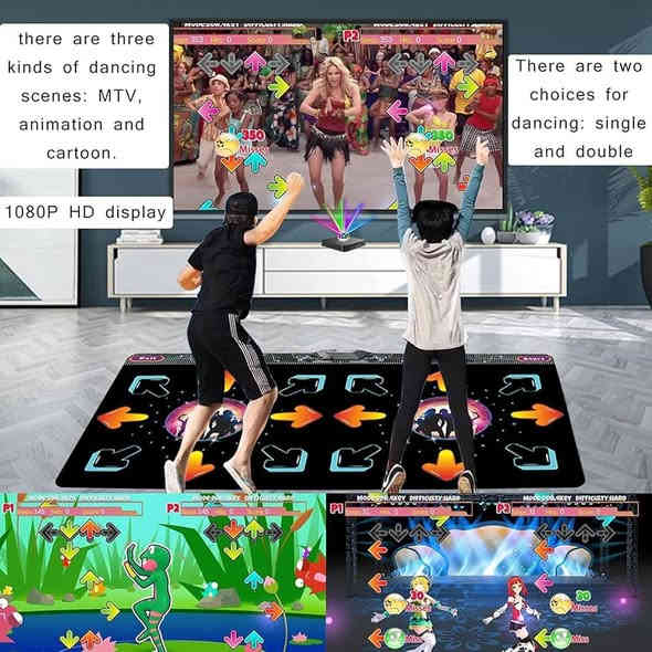 السلام عليكم
هذه سجادة رقص تلفزيونية ("TV Dance Mat"). 

تُستخدم كجهاز تحكم إلكتروني مسطح لألعاب الرقص.

تتميز بسطح مقاوم للانزلاق لتوفير الثبات أثناء الحركة.

تهدف إلى تحسين اللياقة البدنية والتنسيق من خلال اللعب التفاعلي.

قد تحتوي على أوضاع لعب متعددة مثل MTV والرسوم المتحركة.

للبيع أعلى سعر 

***********
