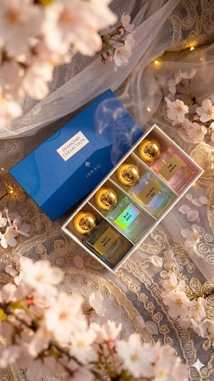 متجر لي لي 
بكجات عطور دايموند وساكورا من إبراهيم القرشي توفر 
ثباتيه وفوحان يجنن 
للطلب والاستفسار مراسله الصفحه 
واتساب *********** 
يوجد خدمه توصيل لبغداد والمحافظات
