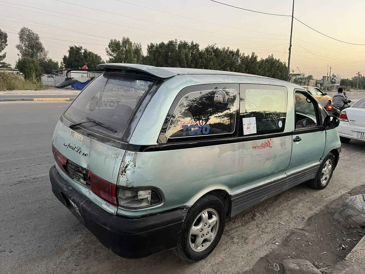 تويوتا موديل 1993
كير اوتو تعليك  سياره سبعه راكب 
كير محرك نضيفات  رقمه دياله دولي يعني تحويل ثاني يوم  سعره 23 $ وبيه مجال ***********
