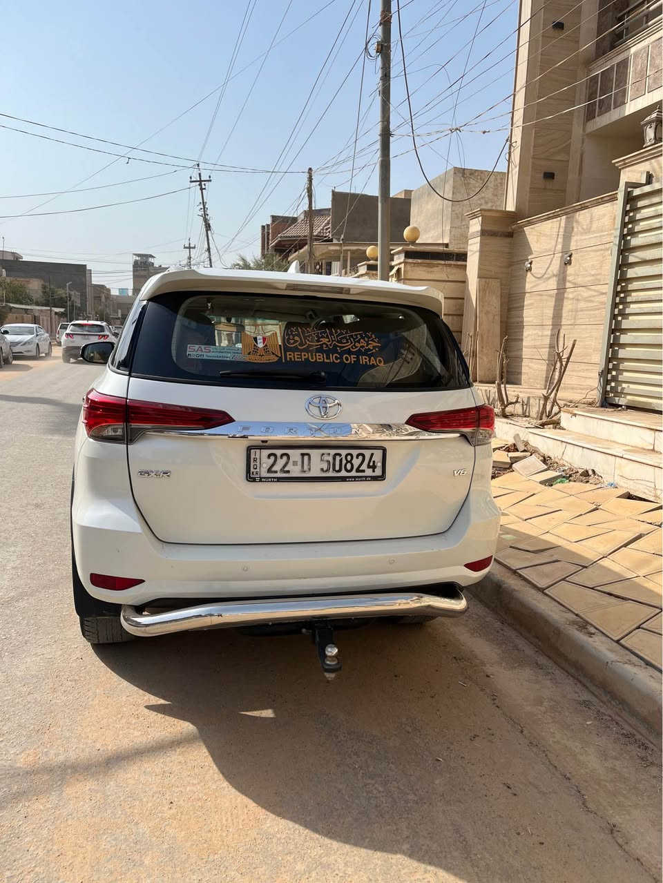 تويوتا فورشنر 2017 فول 1/1 

وكالة ساز GXR

رقم اربيل 
بسمي شخصياً 
عداد المسافه 72000 كيلو  قابل للزياده
1-محرك 6 سلندر 4000
2-بصمة دخول ذكي
3-فورويل +قفل دفلوك 
4-كير اوتو +شفتات ستيرن ترجيع نمر
تحكم استيرن جهتين
5-وضعيات قيادة Eco+PWR
6_نضام مانع انزلاق 
7-حساسخلفي 
8-مري كهرباء شفط +اشارة 
9_شاشة كبيرة Car play
10-كامرة بلاد 
12-منفذ شحن 
13-ثلاجة 
14-صاج +ستيرن حياكة 
15-عوارض اعلى سقف المركبة 
16-المصد الأمامي كروم +بطانة محرك 
17- مركب عليها دعاميه امامي وخلفي مع جرار
18-بك لايت LED
19-كروز مثبت السرعه 
20-قطع تبريد عدد 3+ لوحة تبريد بيانو 
21-عدد المقاعد 7 
22-ويل كب حجم 17
23- السيارة مكفولة من الصبغ فقط تعديل بارد مساحه قليله  في الجاملغ الامامي الايسر

مكان السيارة بالحلة

للاستفسار *********** حلة, بابل
