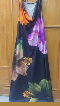فستان طويل • فانيلا ليكرا • مقاس 2XL