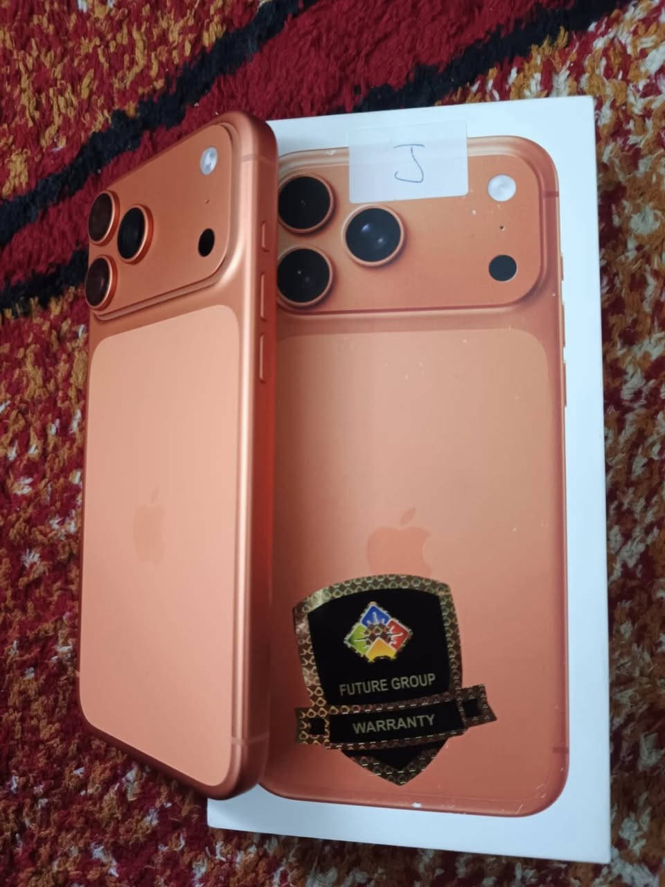 ايفون 17 برو ماكس ايسم ذاكره 256 بطاريه 100 مشحون ٦٠مره جديد نضافه ميه بل ميه خيال مال زلغ مابي كامل ملحقاته وتر بروف فحص حاسبه كله نورمال يعني ممبدل بي شي شرط تفحص بالوكاله نموذج M الأصلي 
السعر مليون و 825 الف
العنوان بغداد الشعب
📞***********
