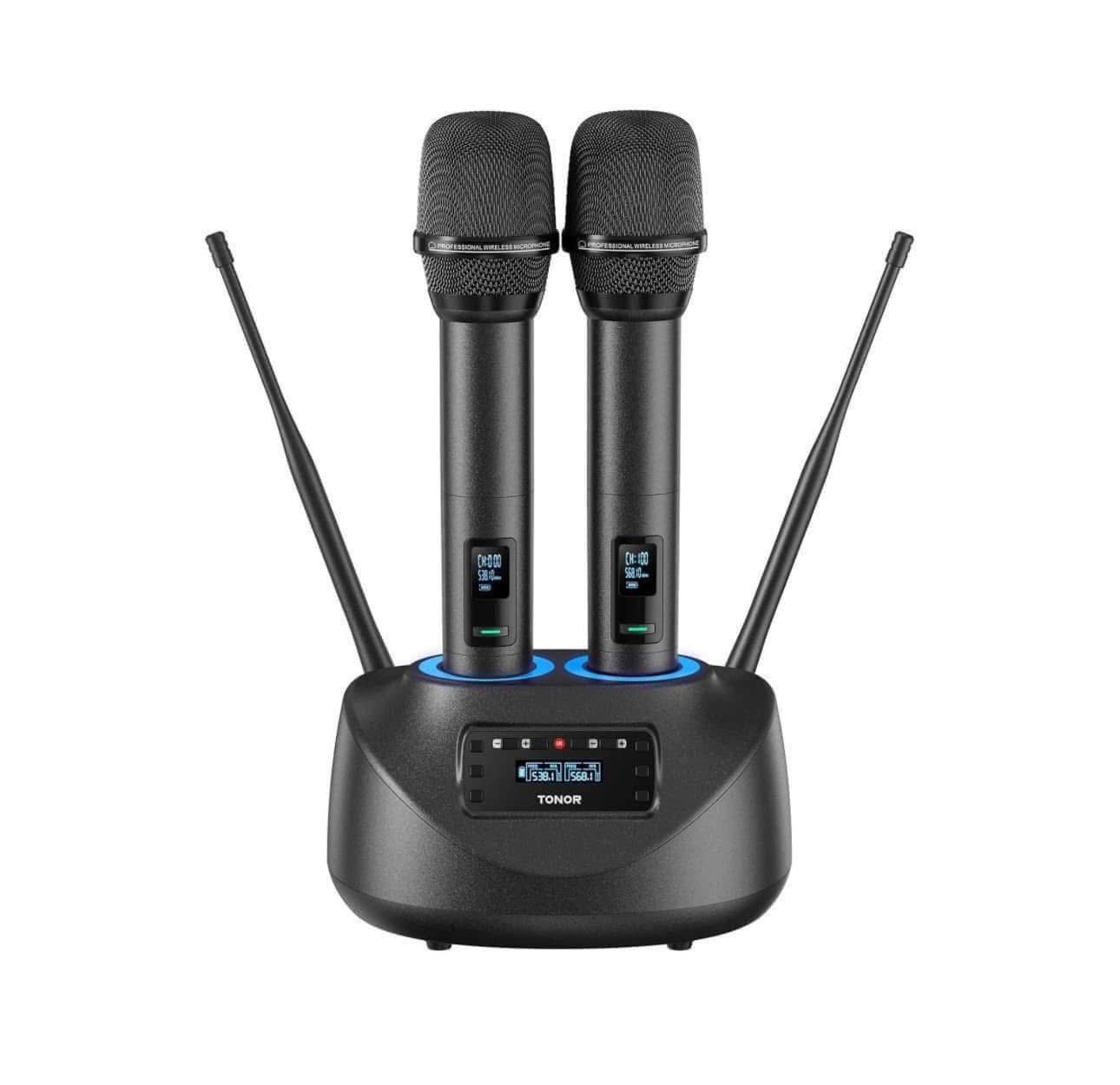 متوفر من امازون ماركة TONOR 💐

ميكروفون لاسلكي قابل لإعادة الشحن من TONOR، 
نظام ميكروفون محمول مزدوج UHF معدني، 
ميكروفون لاسلكي مع مستقبل بلوتوث، 
نطاق UHF 262 قدمًا للكاريوكي المنزلي والحفلات ودي جي وحفلات الزفاف 
موديل TW790،

جديد👍
السعر 60 الف💐


**إذا كنت صاحب هذا الإعلان وتريد حذفه لأي سبب، رجاءا أرسل رسالة إلى الدعم الفني**