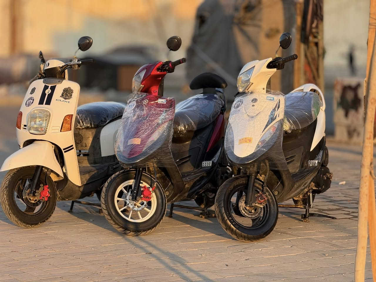 سلام عليكم دراجات ماكسات عدله وبوليس
دراجات بلاديه سلف هندر كهربائيات كله شغال 
جيب فيتر وتعال افحص 
مكاني بغداد مدينه الصدر 
الاستفسار ***********
