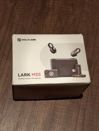 مايك لافيلير Hollyland Lark M2S • عزل ضوضاء • ٤٠ ساعة بطارية