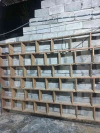 رف خشب • عرض ١٥سم • بلدروز