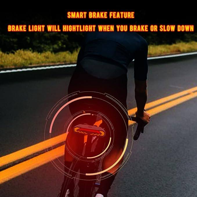 ضوء خلفي ذكي للدراجة مع إشارة انعطاف وضوء فرامل، جهاز إنذار مضاد للسرقة للدراجة
للتواصل وات ساب
***********
